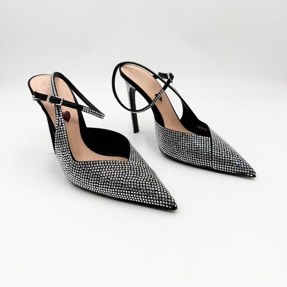 Gucci Alma Love 105 Crystal Embellished Heels Pointed Toe EU 36 US 6 - Picture 2 of 14